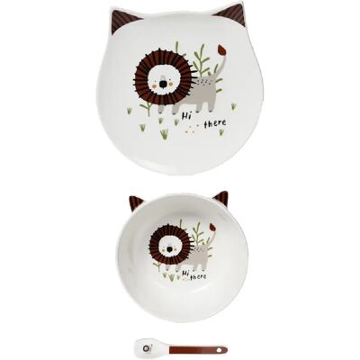 Table Passion Service enfant 3 pièces Lion - Publicité Table Passion Service enfant 3 pièces Lion - Publicité