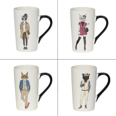 Table Passion Coffret de mug Dapper cat 50 cl (1 modèle aléatoire) - Publicité Table Passion Coffret de mug Dapper cat 50 cl (1 modèle aléatoire) - Publicité