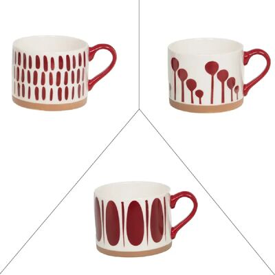 Table Passion Déjeuner Mikonos rouge 41 cl (lot de 3) - Publicité Table Passion Déjeuner Mikonos rouge 41 cl (lot de 3) - Publicité