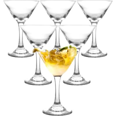 Vendos85 Lot de 6 verres à martini en verre élégant 120 ml - Publicité Vendos85 Lot de 6 verres à martini en verre élégant 120 ml - Publicité