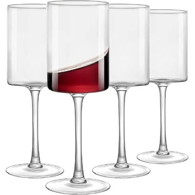 Vendos85 Lot de 4 Verres à Vin en Cristal 52 cl - Publicité Vendos85 Lot de 4 Verres à Vin en Cristal 52 cl - Publicité