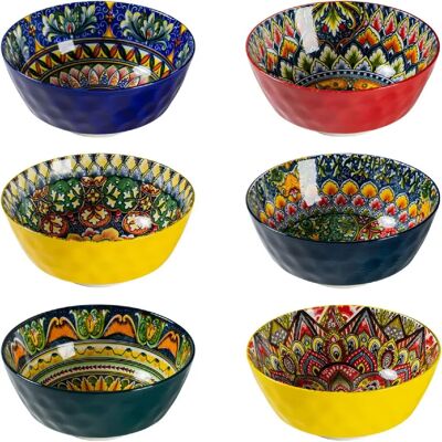 Vendos85 Set de 6 bols bohèmes Henten Home en porcelaine - Publicité Vendos85 Set de 6 bols bohèmes Henten Home en porcelaine - Publicité