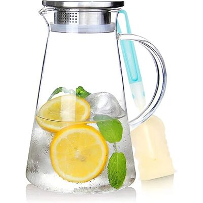 Vendos85 Pichet en verre résistant à la chaleur 2 L - Publicité Vendos85 Pichet en verre résistant à la chaleur 2 L - Publicité