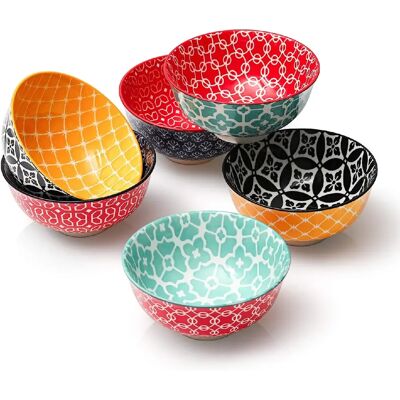 Vendos85 Ensemble de 6 Bols Colorés en Porcelaine 10?oz - Publicité Vendos85 Ensemble de 6 Bols Colorés en Porcelaine 10?oz - Publicité