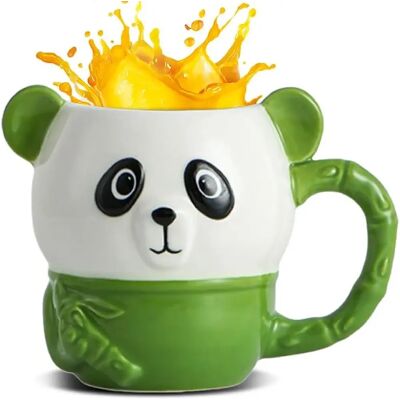 Vendos85 Tasse Panda Verte 3D Géante 550 ml – Céramique - Publicité Vendos85 Tasse Panda Verte 3D Géante 550 ml – Céramique - Publicité