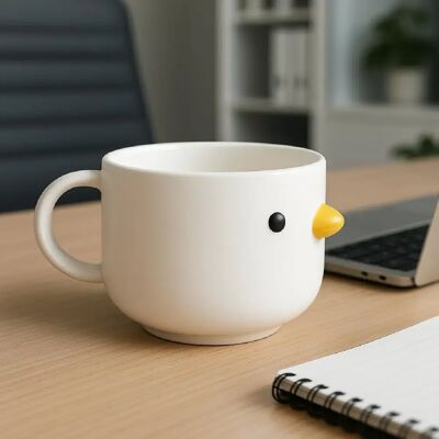 Vendos85 Tasse Cappuccino Poulet 3D – Céramique Mignonne 270 ml - Publicité Vendos85 Tasse Cappuccino Poulet 3D – Céramique Mignonne 270 ml - Publicité