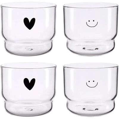 Vendos85 Tasse à Dessert en Verre Borosilicate Transparent - Publicité Vendos85 Tasse à Dessert en Verre Borosilicate Transparent - Publicité