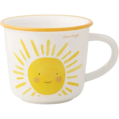Vendos85 Tasse Soleil Souriant en Céramique 380 ml - Publicité Vendos85 Tasse Soleil Souriant en Céramique 380 ml - Publicité