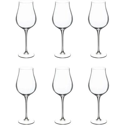 Secret De Gourmet Lot de 6 Verres à Vin Oriane 40cl Transparent - Publicité Secret De Gourmet Lot de 6 Verres à Vin Oriane 40cl Transparent - Publicité