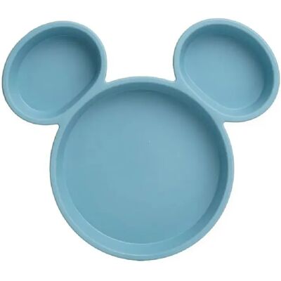 Thermobaby Assiette compartimentée Mickey Silhouette 23,5 cm - 8412497133208 bleu clair - Publicité Thermobaby Assiette compartimentée Mickey Silhouette 23,5 cm - 8412497133208 bleu clair - Publicité