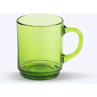 Duralex Versailles - Mug en verre Vert 26 cl (Lot de 6) - Publicité Duralex Versailles - Mug en verre Vert 26 cl (Lot de 6) - Publicité