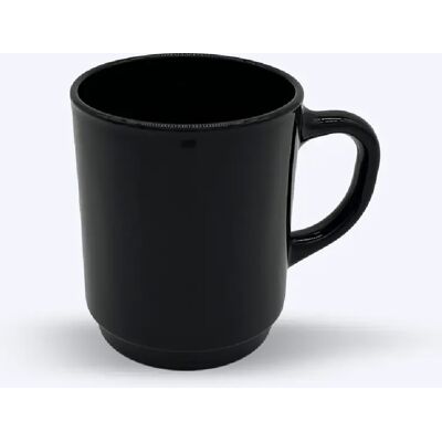 Duralex Versailles - Mug en verre Noir 26 cl (Lot de 6) - Publicité Duralex Versailles - Mug en verre Noir 26 cl (Lot de 6) - Publicité