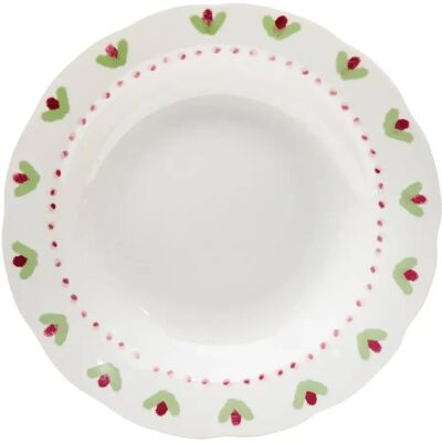 Secret De Gourmet Lot de 6 Assiettes Creuses Fleur de Rose 23cm Multicolore - Publicité Secret De Gourmet Lot de 6 Assiettes Creuses Fleur de Rose 23cm Multicolore - Publicité