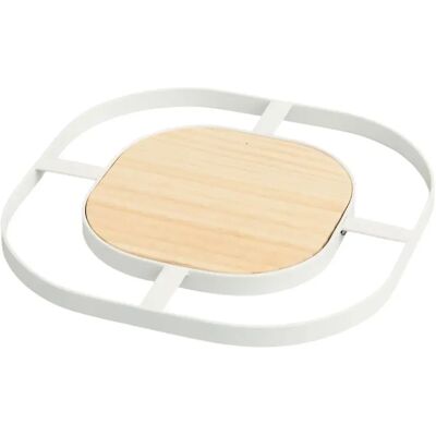 Five Simply Smart Dessous de Plat en Métal Balm 17cm Blanc - Publicité Five Simply Smart Dessous de Plat en Métal Balm 17cm Blanc - Publicité
