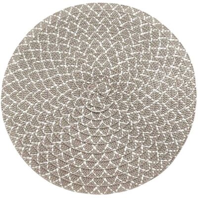 Paris Prix Set de Table Rond Rosace 38cm Naturel - Publicité Paris Prix Set de Table Rond Rosace 38cm Naturel - Publicité