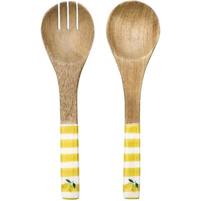 Paris Prix Couverts à Salade en Bois Dolce Vita 30cm Jaune - Publicité Paris Prix Couverts à Salade en Bois Dolce Vita 30cm Jaune - Publicité