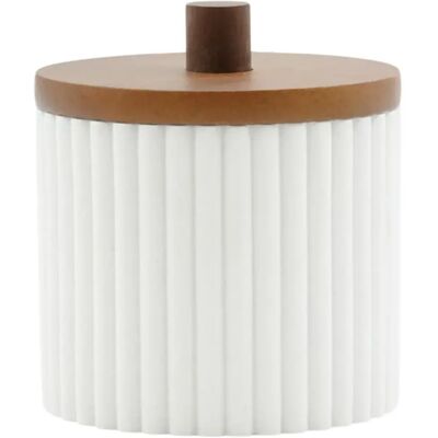 Paris Prix Pot à Cotons Design Niagara 10cm Blanc - Publicité Paris Prix Pot à Cotons Design Niagara 10cm Blanc - Publicité
