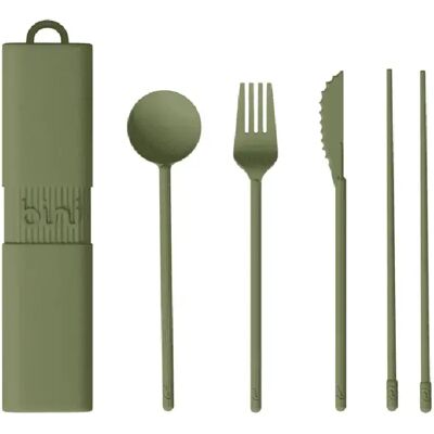 C000040411_bini Couverts de table - Vert kaki - Publicité C000040411_bini Couverts de table - Vert kaki - Publicité