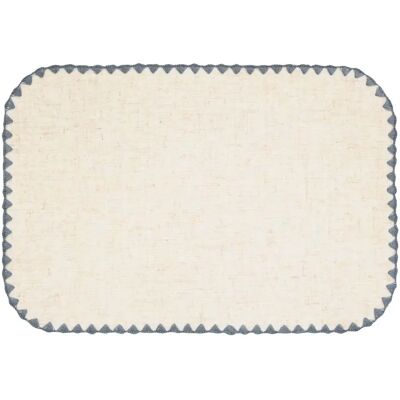Secret De Gourmet Set de Table en Tissu Sandrine 30x45cm Bleu - Publicité Secret De Gourmet Set de Table en Tissu Sandrine 30x45cm Bleu - Publicité