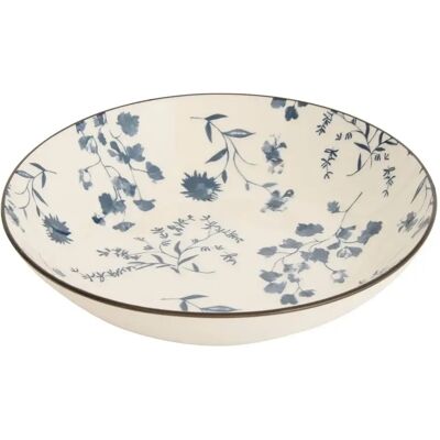 Secret De Gourmet Lot de 6 Assiettes Creuses Umami Fleur 20cm Bleu - Publicité Secret De Gourmet Lot de 6 Assiettes Creuses Umami Fleur 20cm Bleu - Publicité