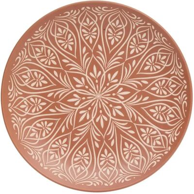Secret De Gourmet Lot de 6 Assiettes Plates en Céramique Inès 27cm Terracotta - Publicité Secret De Gourmet Lot de 6 Assiettes Plates en Céramique Inès 27cm Terracotta - Publicité