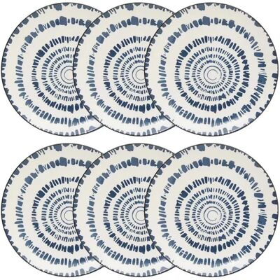 Secret De Gourmet Lot de 6 Assiettes à Dessert Umami Rayon 19cm Bleu - Publicité Secret De Gourmet Lot de 6 Assiettes à Dessert Umami Rayon 19cm Bleu - Publicité