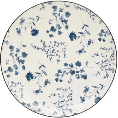 Secret De Gourmet Lot de 6 Assiettes Plates Umami Fleur 26cm Bleu - Publicité Secret De Gourmet Lot de 6 Assiettes Plates Umami Fleur 26cm Bleu - Publicité