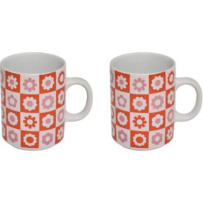 Secret De Gourmet Coffret 2 Mugs en Porcelaine Chachapop 36cl Rose - Publicité Secret De Gourmet Coffret 2 Mugs en Porcelaine Chachapop 36cl Rose - Publicité