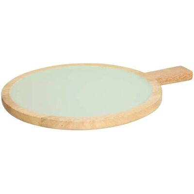 Secret De Gourmet Assiette de Présentation en Bois Inaya 40cm Vert - Publicité Secret De Gourmet Assiette de Présentation en Bois Inaya 40cm Vert - Publicité