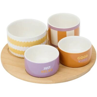 Secret De Gourmet Service Apéritif 5 Pièces Poolside 25cm Multicolore - Publicité Secret De Gourmet Service Apéritif 5 Pièces Poolside 25cm Multicolore - Publicité