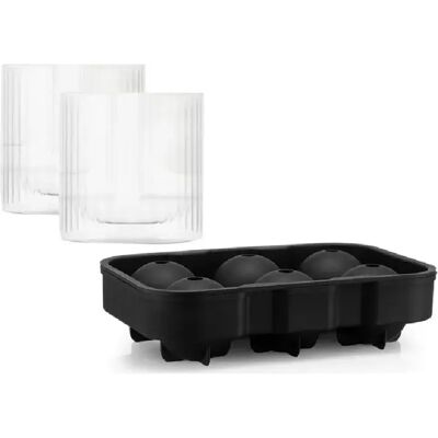 BODUM Douro - Set whisky 3 pièces - Noir - 300 ml - Publicité BODUM Douro - Set whisky 3 pièces - Noir - 300 ml - Publicité