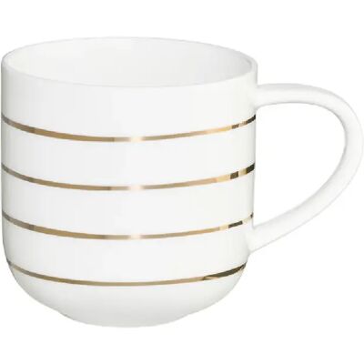 Mug Asa selection Porcelaine - Blanc et or 400 ml - Publicité Mug Asa selection Porcelaine - Blanc et or 400 ml - Publicité
