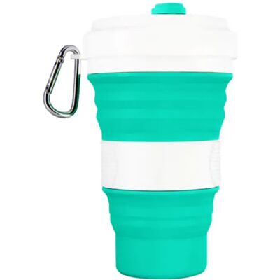 Générique Tasse à Café Pliable Silicone - 550 ml Vert - Publicité Générique Tasse à Café Pliable Silicone - 550 ml Vert - Publicité