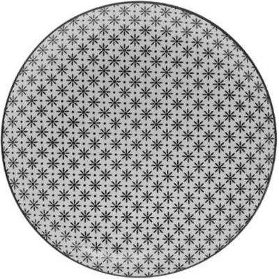 But Assiette plate Ø. 26 cm BOHEMIA Noir / Blanc - Publicité But Assiette plate Ø. 26 cm BOHEMIA Noir / Blanc - Publicité