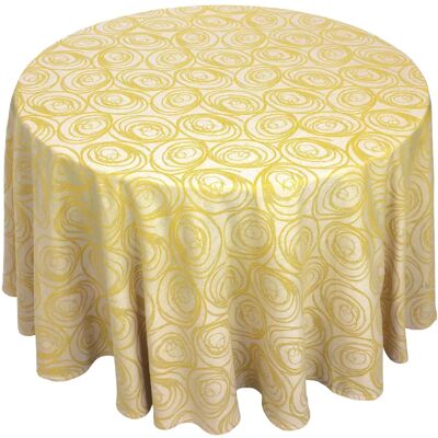 Linnea nappe ronde jacquard coton - Publicité Linnea nappe ronde jacquard coton - Publicité