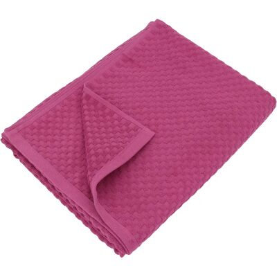 Linnea drap de bain éponge coton - Rose - Publicité Linnea drap de bain éponge coton - Rose - Publicité
