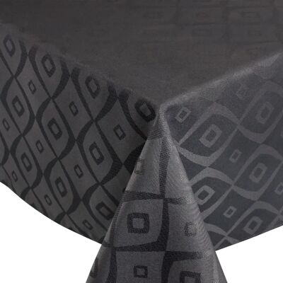 Linnea nappe carrée jacquard Brunch - Gris - Publicité Linnea nappe carrée jacquard Brunch - Gris - Publicité