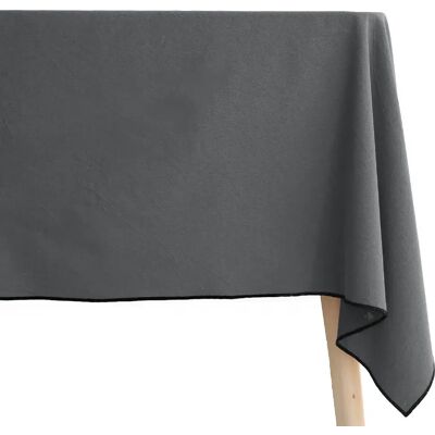 Linnea nappe rectangulaire coton HONO - gris - Publicité Linnea nappe rectangulaire coton HONO - gris - Publicité