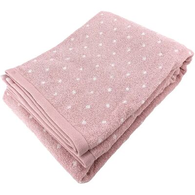 Linnea drap de douche coton Efficient Dots - Rose - Publicité Linnea drap de douche coton Efficient Dots - Rose - Publicité