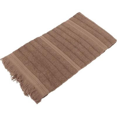 Linnea drap de douche coton Natural Stripes - Publicité Linnea drap de douche coton Natural Stripes - Publicité