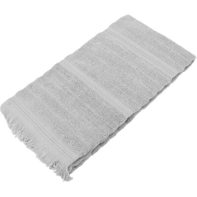 Linnea drap de douche coton bio Natural Stripes - Gris - Publicité Linnea drap de douche coton bio Natural Stripes - Gris - Publicité