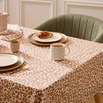 ATMOSPHERA Nappe en Coton Leopardi 150x250cm Beige - Publicité ATMOSPHERA Nappe en Coton Leopardi 150x250cm Beige - Publicité