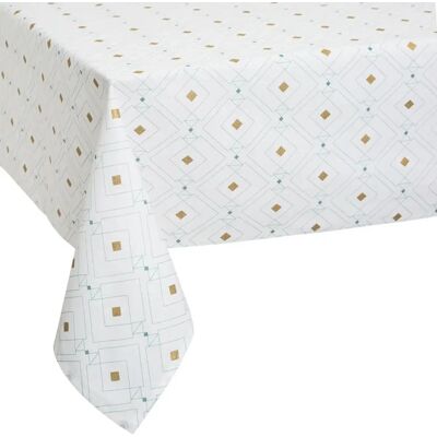 ATMOSPHERA Nappe Rectangulaire Imprimé Ora 140x240cm Blanc - Publicité ATMOSPHERA Nappe Rectangulaire Imprimé Ora 140x240cm Blanc - Publicité