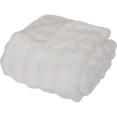 ATMOSPHERA Plaid XL Imitation Fourrure 3D Zephy 180x230cm Blanc - Publicité ATMOSPHERA Plaid XL Imitation Fourrure 3D Zephy 180x230cm Blanc - Publicité