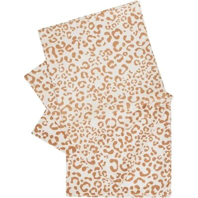 ATMOSPHERA Lot de 4 Serviettes de Table Leopardi 40x40cm Beige - Publicité ATMOSPHERA Lot de 4 Serviettes de Table Leopardi 40x40cm Beige - Publicité