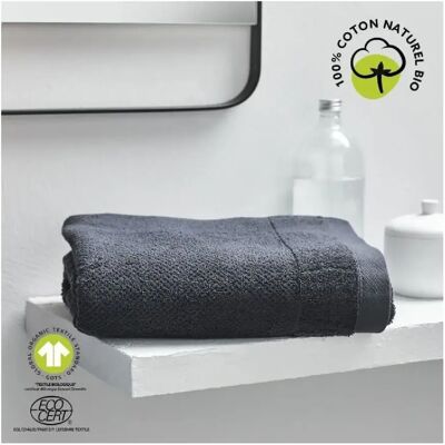 TODAY - Organic Fusain - 70x130 cm - drap de bain - Publicité TODAY - Organic Fusain - 70x130 cm - drap de bain - Publicité