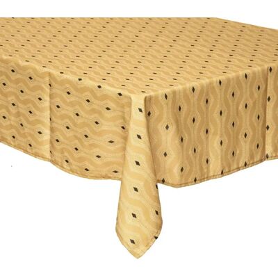ATMOSPHERA Nappe Antitache à Motifs Quinta 140x240cm Jaune - Publicité ATMOSPHERA Nappe Antitache à Motifs Quinta 140x240cm Jaune - Publicité