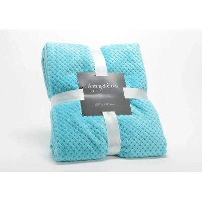 Amadeus Plaid damier 130x170 Lagon - Publicité Amadeus Plaid damier 130x170 Lagon - Publicité