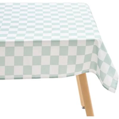 ATMOSPHERA Nappe Antitache Imprimé Della Pasta 150x300cm Vert Céladon - Publicité ATMOSPHERA Nappe Antitache Imprimé Della Pasta 150x300cm Vert Céladon - Publicité