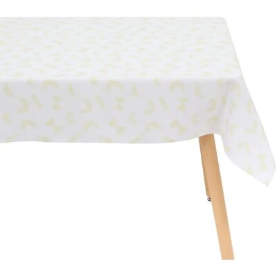 ATMOSPHERA Nappe Antitache Imprimé Della Pasta 140x240cm Jaune - Publicité ATMOSPHERA Nappe Antitache Imprimé Della Pasta 140x240cm Jaune - Publicité